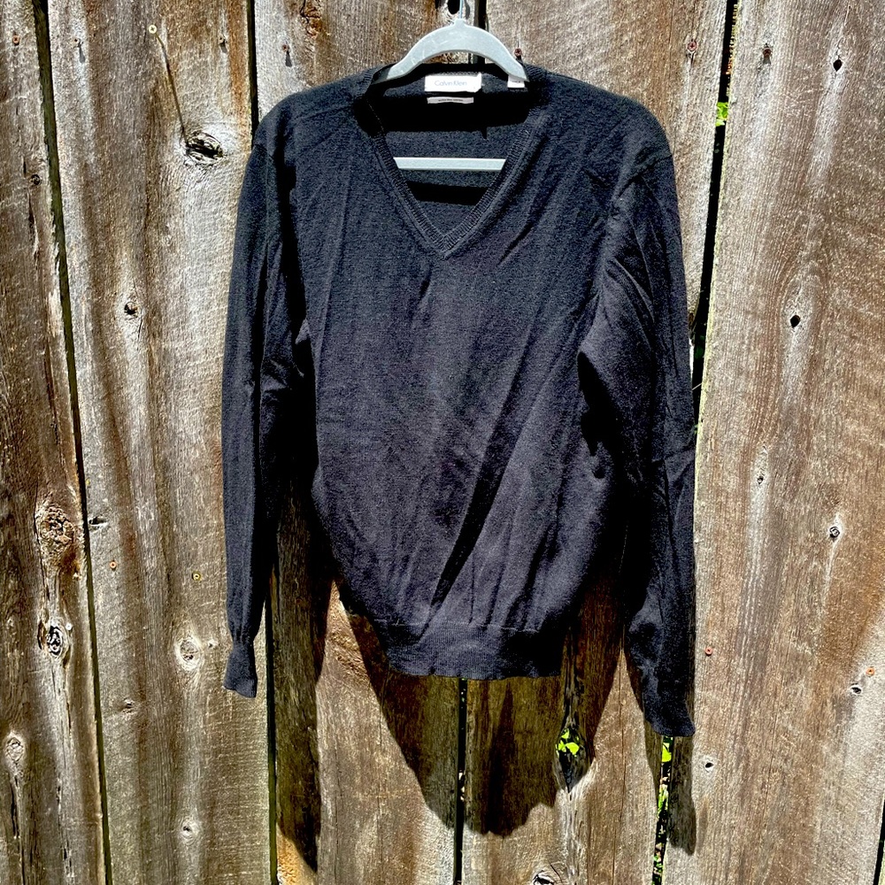 Men’s L Calvin Klein Extra Fine merino wool sweater